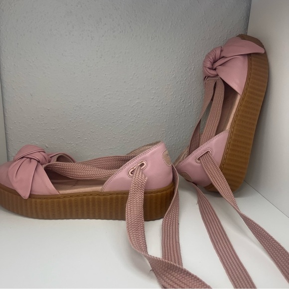 Fenty Puma By Rihanna Women Bow Creeper Sandal Pink Size 6.5 - Picture 5 of 10